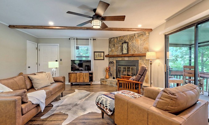 Franklin Villa | Discover Treetop Haven: Golf Course & Forest Views Await