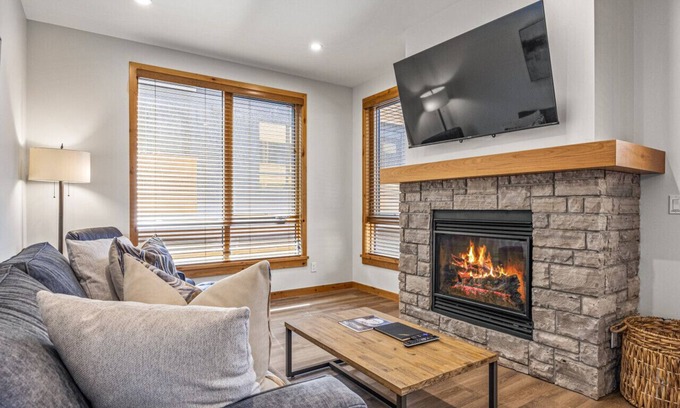 Canmore Condo | Modern Condo with Gourmet Kitchen & Spa Amenities Await