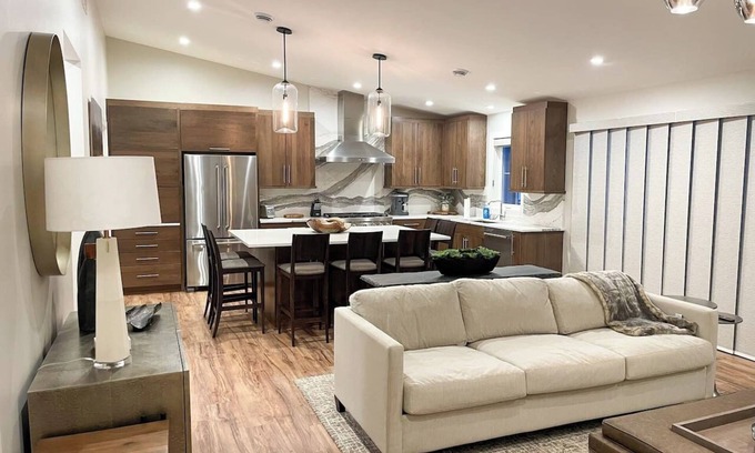 Plymouth House | Trendy 2-Bedroom Townhouse with Pool near Road America