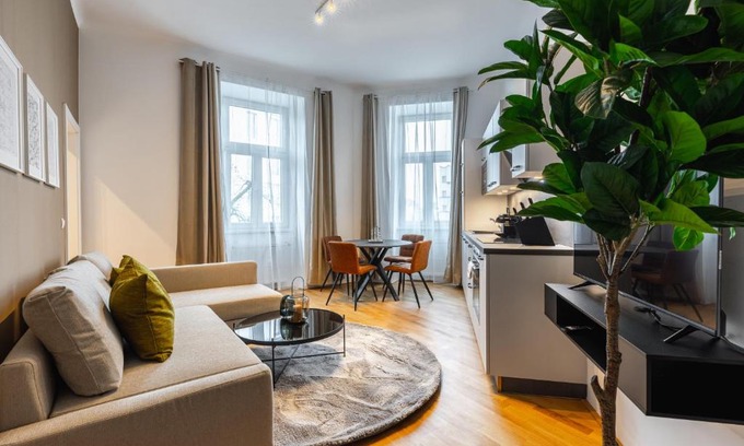 Funfhaus Apartment | Modern Apartment with Smart TV & Coffee Machine in Meidling