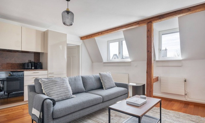 District 6 Apartment | Trendy Unterstrass 2 Room with Kitchen, Near Old Town