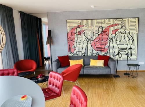 Stetten Apartment | Family-Friendly Retreat at Trilogie am See Wohnung Schmetterling