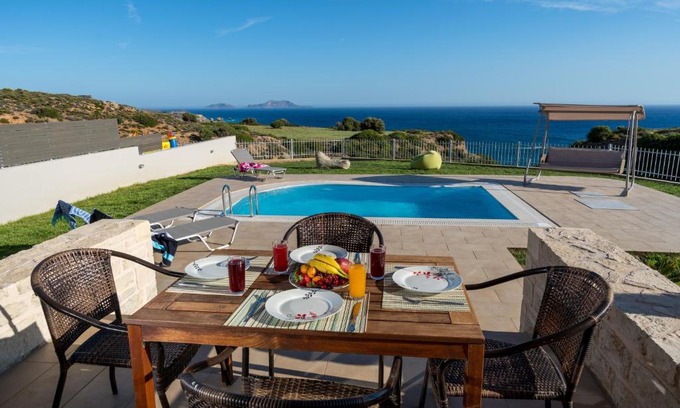 Agios Vasileios Villa | Discover Villa Elysian: 4-Star Oceanfront Retreat in Crete