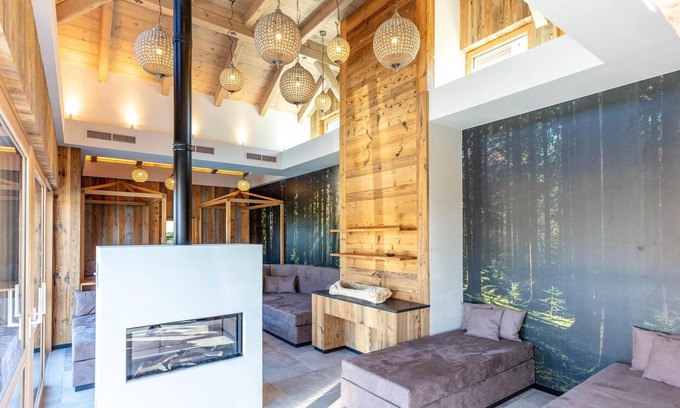 Vorderstoder Cabin | Cozy Triple Room with Spa and Ocean View at Almresort Baumschlagerberg