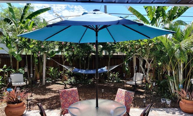 Port Canaveral House | Paradise Awaits: Tropical Oasis Steps from the Beach