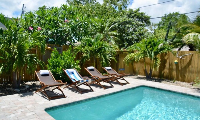 Merritt Island House | Ideal Tropical Retreat with Pool & Ocean Views Near Beaches
