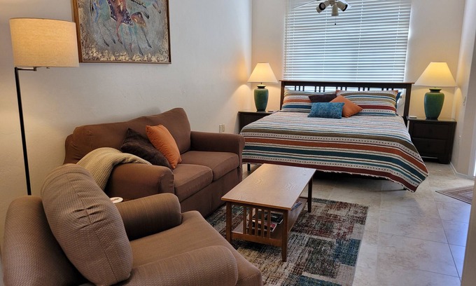 San Ignacio Vista II Estates Apartment | Perfect Getaway at Tropicana Villa B: Studio with Pool