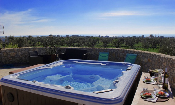 Racale Villa | Gorgeous Trullo with Pool and Sea View in Gallipoli