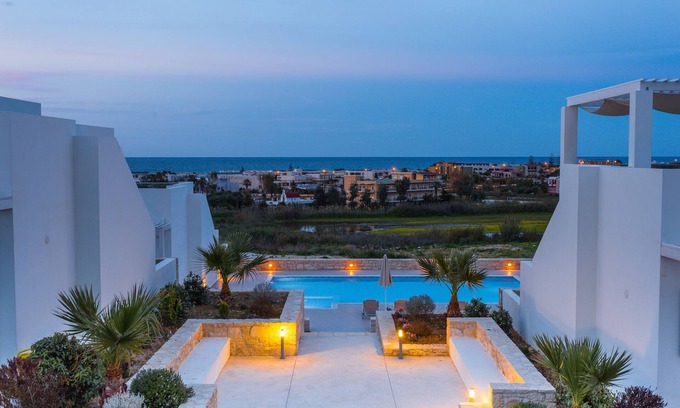 Kavros House | Beachside Modern Retreat with Pool and Ocean Views