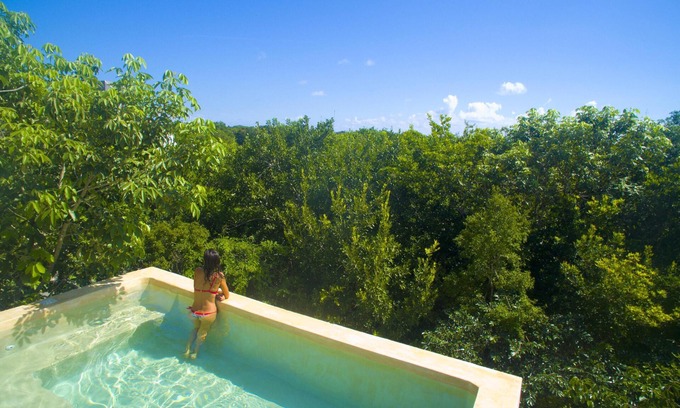 Tulum City Center House | Indulge in Tulum Oasis with Private Rooftop Pool & Spa