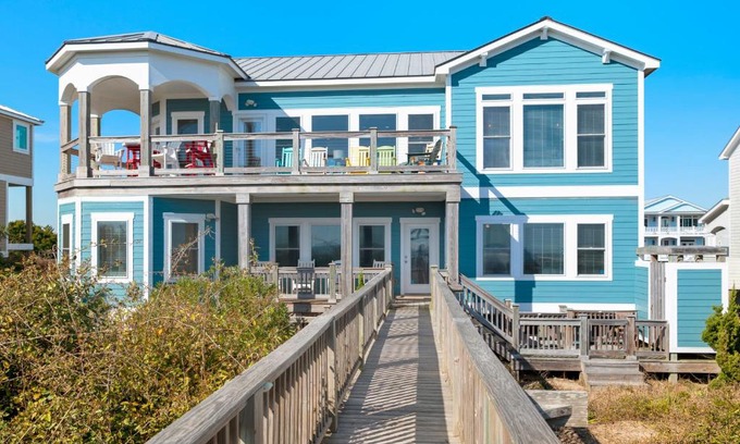 Caswell Beach House | Oceanfront Retreat at Turtle Watch Too - Family Friendly Stay