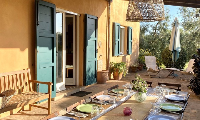 Castagneto Carducci Other | Cozy Tuscan Apartment with Ocean View and Large Garden