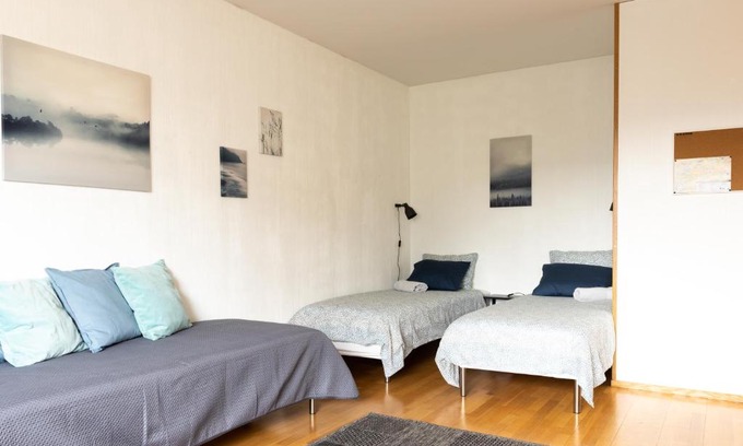 Turku Apartment | Convenient Tuure’s Studio Steps from Art Museum & More