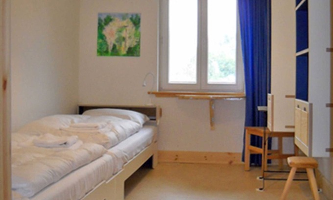 Schwerin Apartment | Twin Room 1 - Blue - Holiday on the organic farm