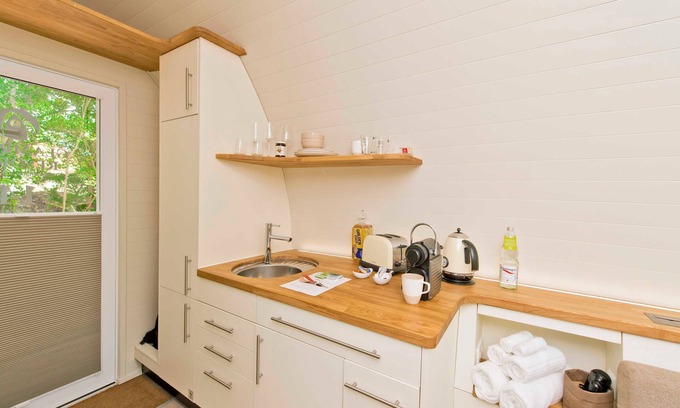Kleinblittersdorf Cabin | Relax in Twin Room at Glamping Resort Biosphere Bliesgau