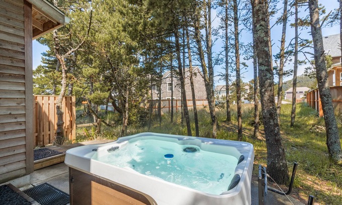 Pacific City House | Cozy Twin Sands #168: Oceanfront Retreat with Hot Tub