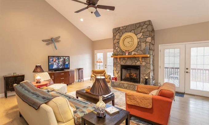 Village on the New House | Experience Twisted Chimney Haven: Spa & Family-Friendly Retreat