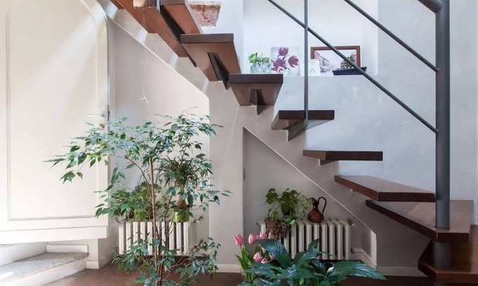 Porta Venezia Apartment | Inviting Two-Level Apartment with Patio Near Porta Venezia
