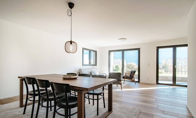 Gudo Apartment | Two-room apartment with a view of the countryside just a few minutes from Bellin