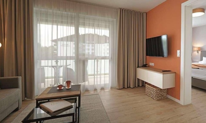 Bad Fuessing Apartment | Experience a Two-Room Suite with Covered Balcony Bliss