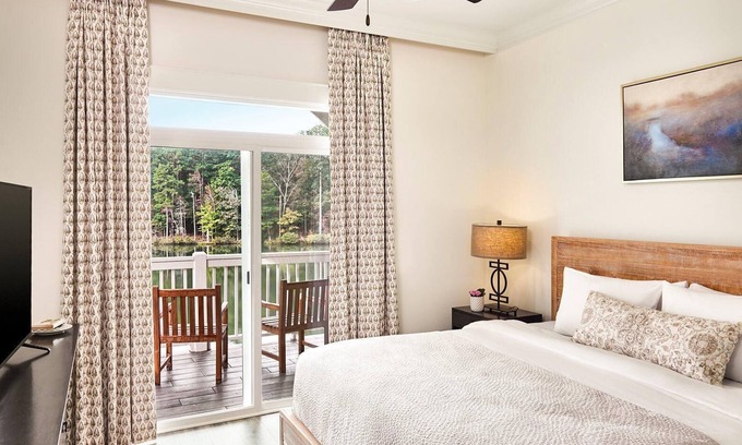 Douglasville Villa | Elegant Two-Story Villa with Lake Views and Modern Amenities
