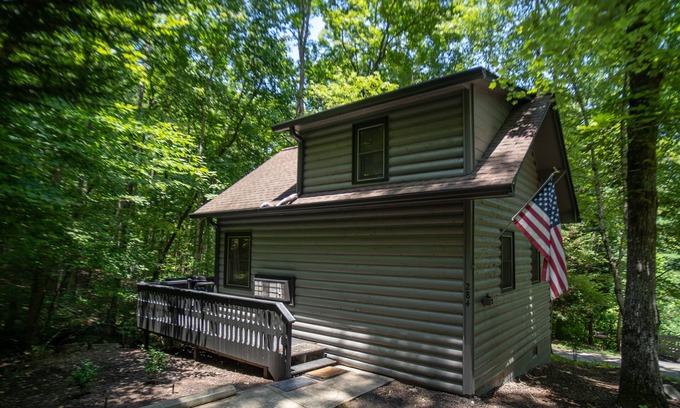 Helen Cabin | Uber Helen: Walk to Town with Fireplace & Pet-Friendly Comfort