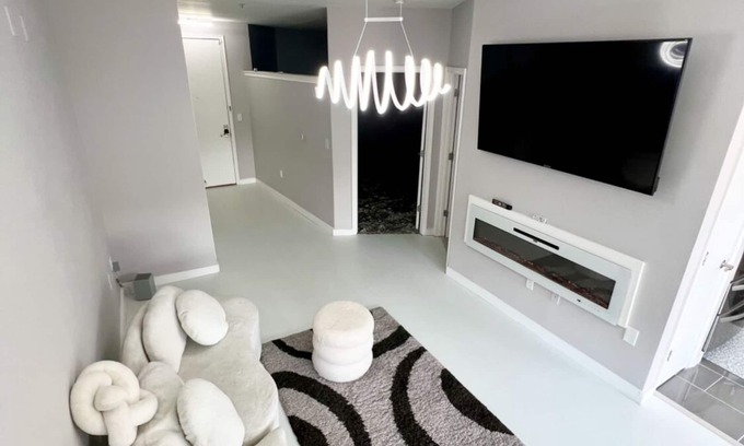 West End Condo | Ultra modern stylish LOFT close to everything! Parking, balcony, fireplace, Wifi