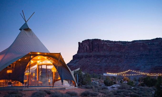 Moab Cabin | Experience Nature at Under Canvas Moab - Family-Friendly Stay
