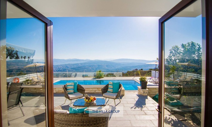 Theletra Villa | Scenic Countryside Villa with Private Pool and Breakfast