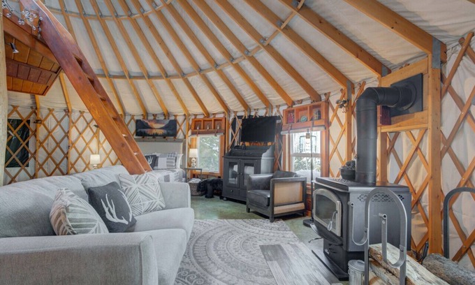 Bozeman RV Rental | Idyllic 2-Bed Yurt with Kitchen, Wifi, and Scenic Views