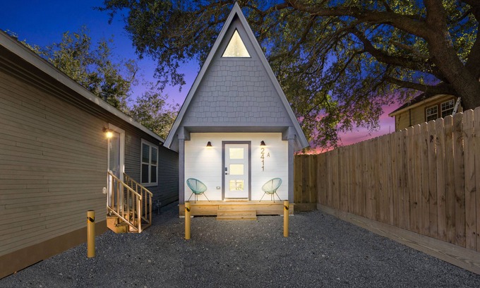 South Central Houston Apartment | Experience a Unique A-frame Tiny House in Central Houston
