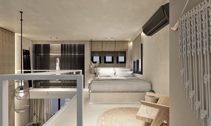 Almyros House | Relax in The Sand Suites Loft with Outdoor Hot Tub