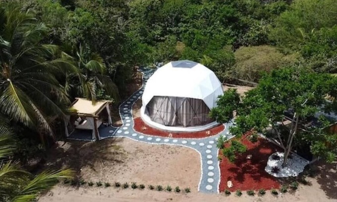 Guayabos Villa | Unique Dome with Hot Tub & BBQ, Steps from the Beach