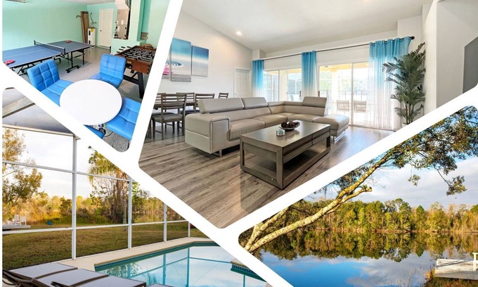 Thousand Oaks House | Idyllic Lakeside Pool Home Near Disney with Spa & Breakfast