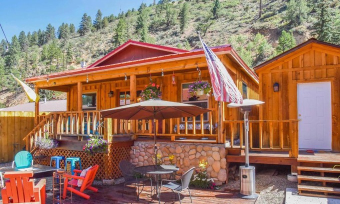 Red River House | Unique Mountain Retreat with Enchanting Outdoor Space