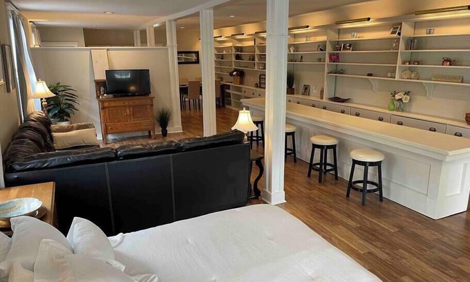 Mottville Apartment | Charming Old General Store Studio Perfect for Families