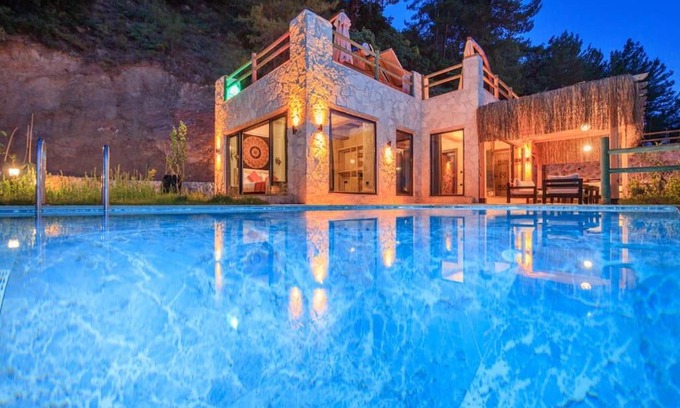 Faralya Villa | Serene Faralya Villa with Stunning Sea Views and Pool