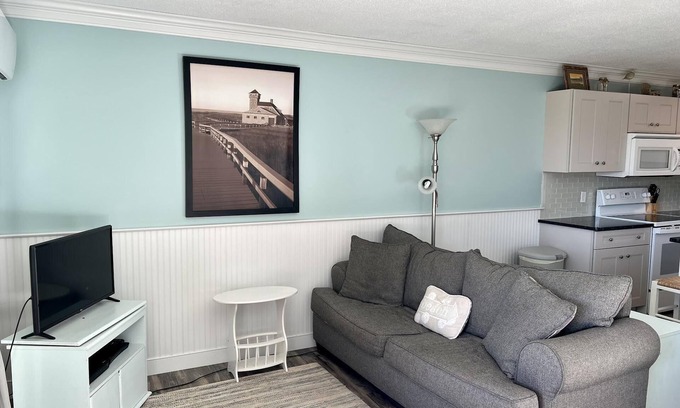 North Truro Condo | Ground Floor Deluxe Studio with A/C and Ocean View