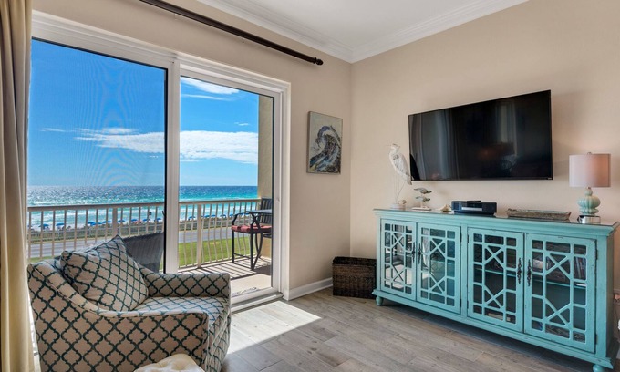 Miramar Beach Condo | Pet Friendly Beach Retreat with Oceanfront Views & Spa