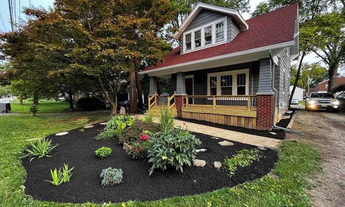 Westerville House | Tranquil Craftsman Home with Pool & Porch by Old Town Park