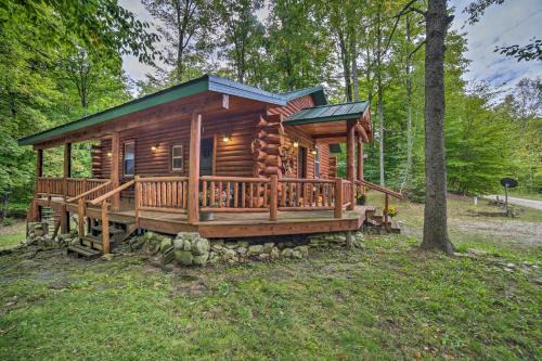 Manistique House | Cozy Manistique Log Cabin with Yard and Fire Pit, Rated 9.8
