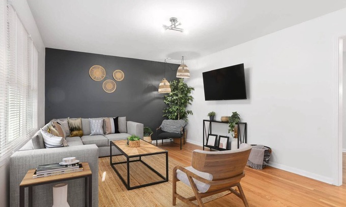 Nall Hills House | Modern 4-Bedroom Retreat with King Bed, Close to Shops