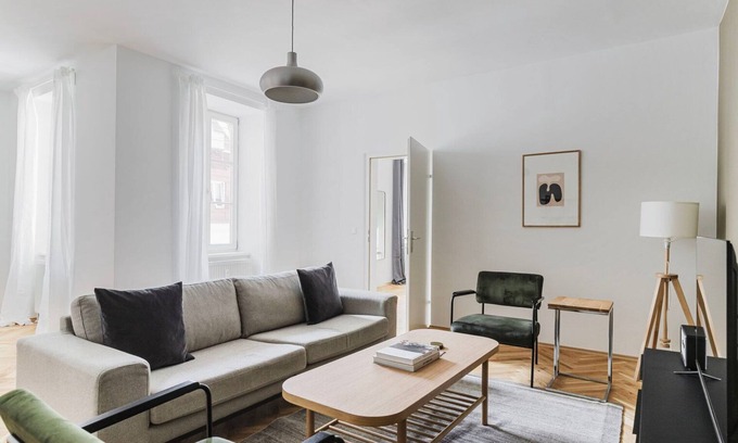 Neubau Apartment | Upscale Neubau 3BR w/Elevator & W/D, by Blueground