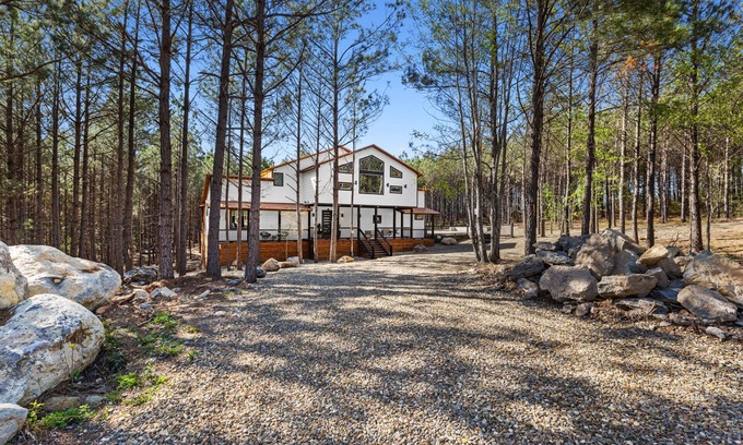 Pickens Cabin | Serene Retreat in the Woods with Hot Tub & Game Room