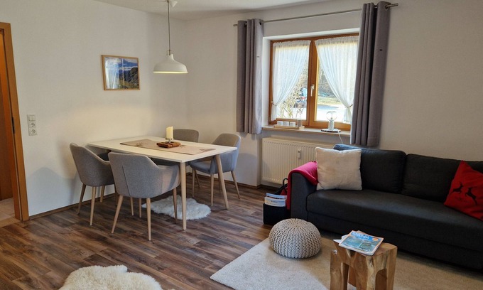 Aschau im Chiemgau Apartment | Guest Rated: Perfect Retreat with Terrace & Kitchen Amenities