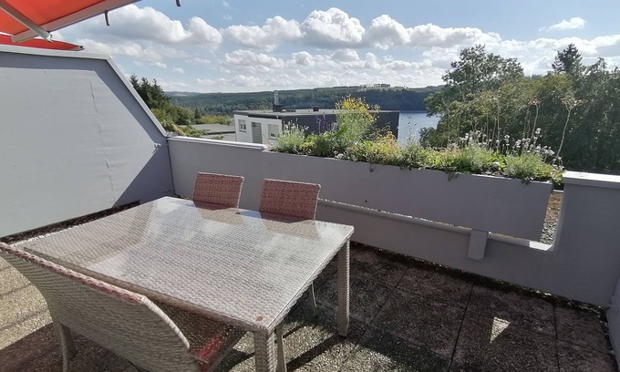 Langscheid Apartment | Cozy Apartment with Balcony at Sorpesee, Langscheid