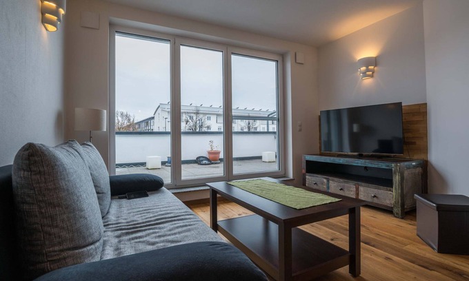 Waggershausen Condo | Relaxing Friedrichshafen Penthouse with Lake View & Family Amenities