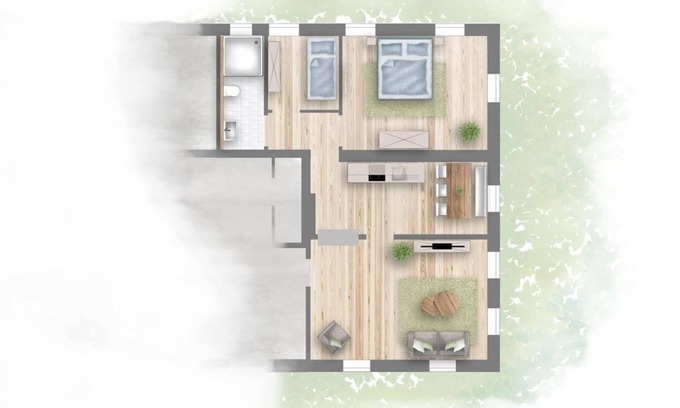 Neuwilthen Apartment | Inviting "Holunder" Apartment at Gutshof Schirgiswalde