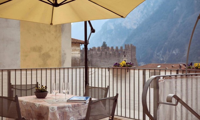 Canale di Tenno Apartment | Pet-Friendly "Ania Vista Castello" with Mountain View & Terrace