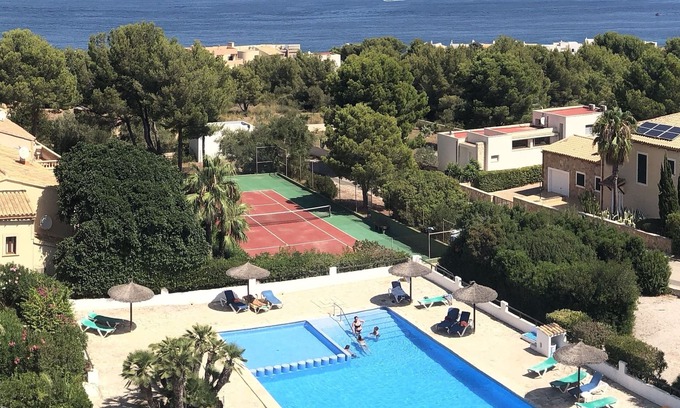 Betlem de Marina Apartment | Serene Mallorca Apartment with Pool, Tennis & Ocean Views